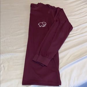 NWOT Ivory Ella long sleeve tee in cranberry. Med